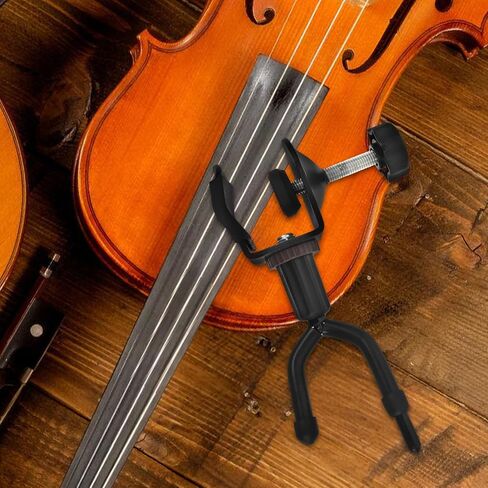 KALLORY Music Stand Violin Mount Hanger with Clip-on Design for Versatile Use, Metal and Plastic Violin Holder Rack Suitable for Music Classrooms and Performance Venues in Kuwait