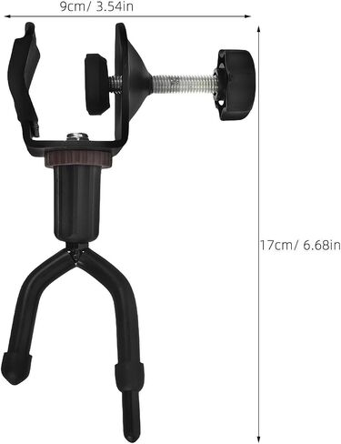 KALLORY Music Stand Violin Mount Hanger with Clip-on Design for Versatile Use, Metal and Plastic Violin Holder Rack Suitable for Music Classrooms and Performance Venues in Kuwait