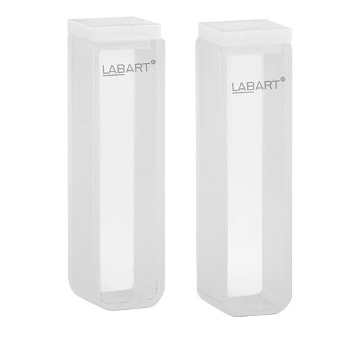 كوفيت كوارتز LABART™ (طول المسار: 10 مم، الحجم: 3.5 مل مع غطاء PTFE، مقياس الطيف الضوئي) مجموعة من قطعتين مع شهادة نقل in Kuwait