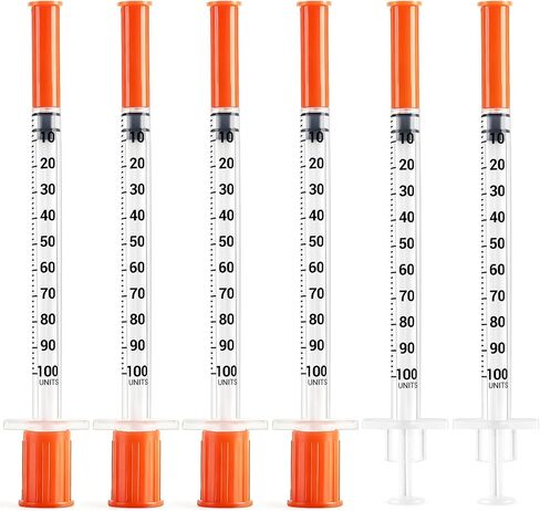 100 Pack 1ml 29G 1/2" (13mm), Lab Measurement Tool, Individually Wrapped, Disposable in Saudi Arabia