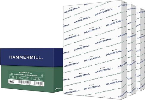 Hammermill Cardstock ، نسخة ملونة متميزة ، 80 رطل ، 17 × 11-4 حزمة (250 ورقة) - 100 مشرق ، مصنوعة في مخزون بطاقة الولايات المتحدة الأمريكية ، 120037R ، أبيض in Kuwait