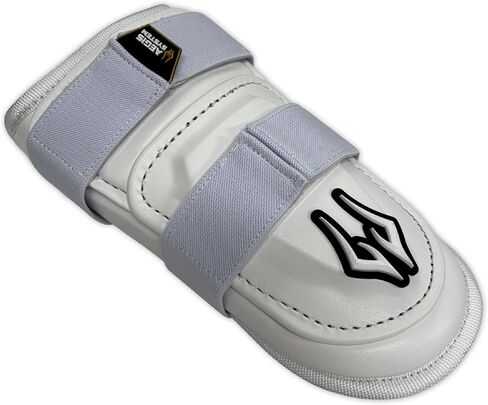 AEGIS Baseball Batter Elbow Guard، حزام مزدوج قابل للتعديل، مقاس واحد للبالغين، أبيض in Kuwait