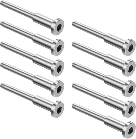 10 Pieces Swage Stud End Kit Stainless Steel Invisible Tensioner Connector for Railing Systems Suitable for Stair Deck Outdoor in Saudi Arabia