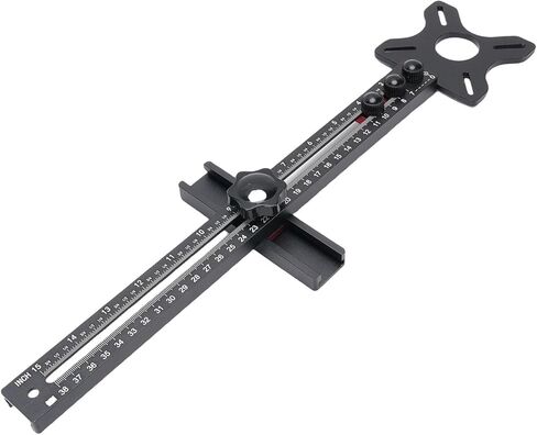 Fafeicy Router Milling Groove Bracket، أداة سبائك الألومنيوم، قوس فتحة جهاز التوجيه قابل للتعديل، أقصى نصف قطر 14.37 بوصة لمشاريع الأعمال الخشبية in Kuwait