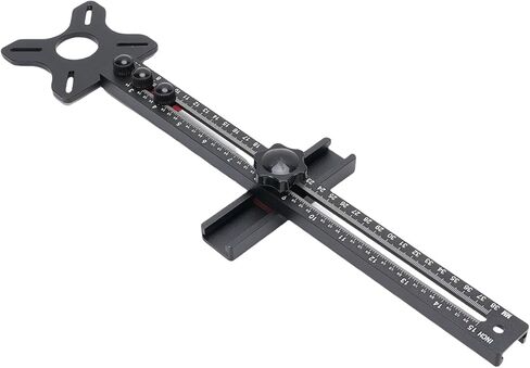 Fafeicy Router Milling Groove Bracket، أداة سبائك الألومنيوم، قوس فتحة جهاز التوجيه قابل للتعديل، أقصى نصف قطر 14.37 بوصة لمشاريع الأعمال الخشبية in Kuwait