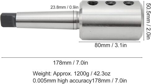 Jeanoko Industrial Precision Machined Milling Chuck Holder with Stable Clamping for Workholding Accessories 0.005mm MT3 Material Steel Fast Change Joint in Kuwait