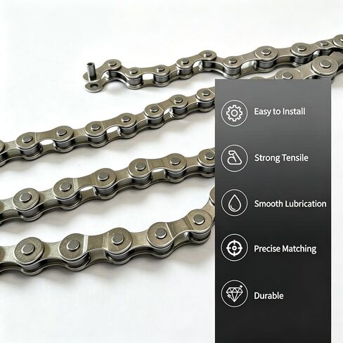Bike Chain Cleaning Kit, Including Chain Brush, Chain Cleaner, 126 Chain Links & Quick-release Chain Clips. Suitable for Mountain Bikes/Hub Motor e-bikes Chain Replacement & Cleaning in Saudi Arabia