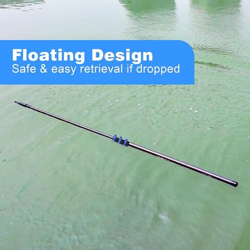 DOBEN 12FT Carbon Fiber Telescoping Boat Hook, Floating Extension Pole, Non-Slip Lightweight Boat Pole for Docking, Push-Pull and Boating in Kuwait