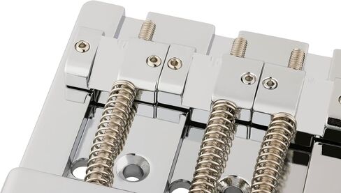 Fender HiMass String-Through 4-String Bass Bridge Assembly مع سروج نحاسية، كروم in Kuwait
