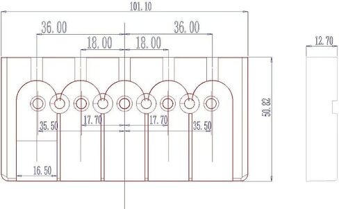 Guyker Bass Bridge مسافة 18 مم، سبائك الزنك 5 سلسلة A Style Bridge (GB507، كروم) in Kuwait
