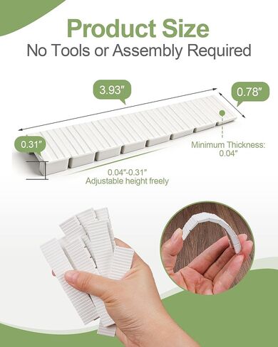 20 Pack White Plastic Leveling Shims – Heavy Duty Snap-to-Size Wedges for Furniture, Toilet, Doors, Windows, Sheds, Table – Extreme Weight Capacity, Easy Cut-to-Fit Design in Kuwait
