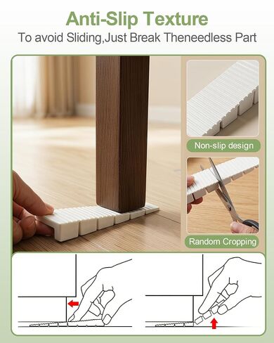 20 Pack White Plastic Leveling Shims – Heavy Duty Snap-to-Size Wedges for Furniture, Toilet, Doors, Windows, Sheds, Table – Extreme Weight Capacity, Easy Cut-to-Fit Design in Kuwait