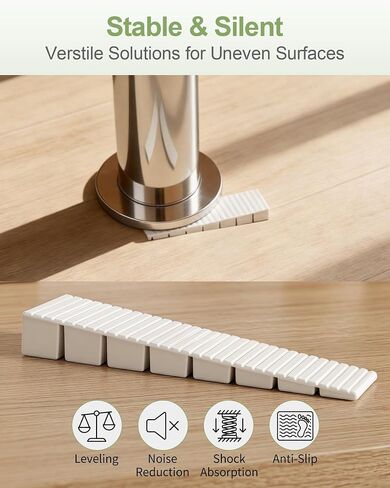 20 Pack White Plastic Leveling Shims – Heavy Duty Snap-to-Size Wedges for Furniture, Toilet, Doors, Windows, Sheds, Table – Extreme Weight Capacity, Easy Cut-to-Fit Design in Kuwait