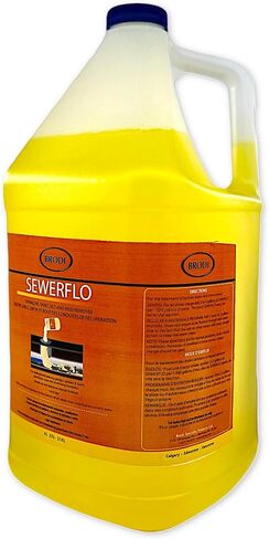 SewerFlo Main Line Sewer Drain Cleaner Heavy Duty, Clears Sand, Silt and Mud from Catch Basins, Breaks Up Clogs & Keeps Particles in Suspension, Safe & Concentrated (1 Galon) in Saudi Arabia
