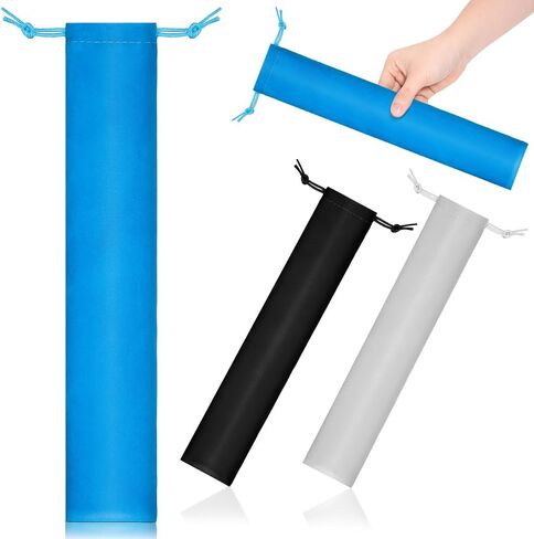Lurrose 3 Pcs Flute Storage Bag Portable Recorder Bag for Vertical Flutes Drawstring Pouch for Music Instrument Storage Lightweight Carrying Case for Piccolo and Recorder Grey Blue Black in Kuwait