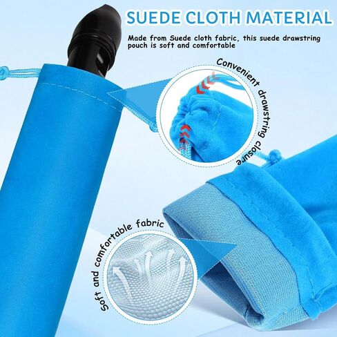 Lurrose 3 Pcs Flute Storage Bag Portable Recorder Bag for Vertical Flutes Drawstring Pouch for Music Instrument Storage Lightweight Carrying Case for Piccolo and Recorder Grey Blue Black in Kuwait