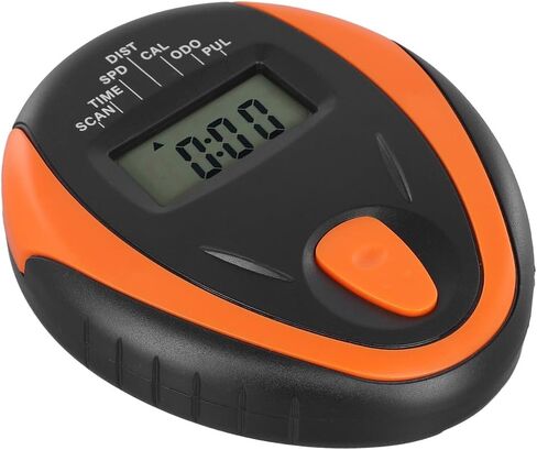 كمبيوتر دراجة تمارين LCD مزود بتتبع النبض، وشاشة عداد السرعة للدراجات الثابتة الداخلية، يظهر السعرات الحرارية والمسافة الزمنية والسرعة بالأميال، وحدة تحكم سوداء سهلة التركيب in Kuwait