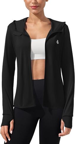 ASPO Women's UPF 50+ Sun Protection Jacket Hoodie Long Sleeve UV Shirts Lightweight Hiking Athletic Hoodies with Pockets in Saudi Arabia