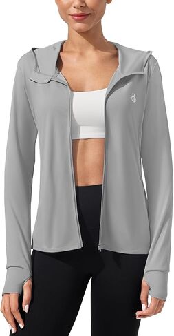 ASPO Women's UPF 50+ Sun Protection Jacket Hoodie Long Sleeve UV Shirts Lightweight Hiking Athletic Hoodies with Pockets in Saudi Arabia
