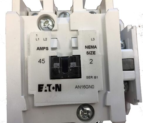 CUTLER HAMMER AN16GN0AB 110/120 VAC، الحجم 2، 3 أقطاب، بادئ التشغيل، 45 أمبير، سلسلة الحرية، 50/60 هرتز، غير عكسي in Kuwait