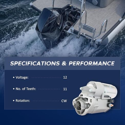 استبدال محرك القارب الهوائي لـ Continental Lycoming 2.0kW 12V 11-Tooth Denso OSGR, 028401-4660 19093N S6603S UD102521S in Kuwait