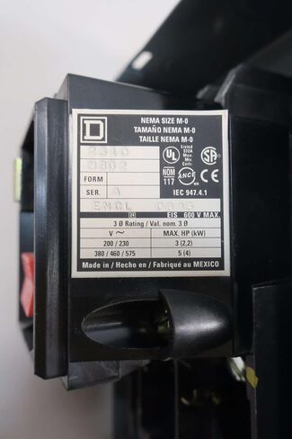 جديد SQUARE D 2510MBG2 5HP الحجم M-0 دليل المحرك كاتب SER A D537604 in Kuwait