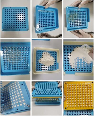 Manual Exercise Board Filling Tray Lab Aid Kit - Durable ABS Construction for Efficient Lab Work in Kuwait