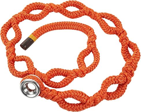 حبال حبل حلقة تزوير 5/8 بوصة × 6.7 بوصة - 13600 رطل MBS Arborist Rigging Sling مع 10 جيوب قابلة للتعديل، #2 حلقة ألومنيوم من فئة الطائرات، حبال عمل شجرة شديدة التحمل متوافقة مع Port-A-Wrap in Kuwait