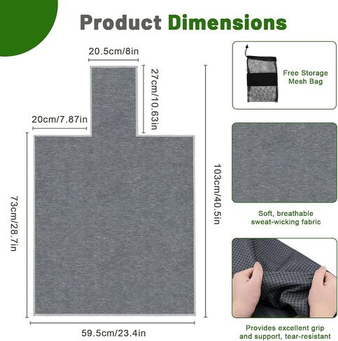 Pilates Towels Pilates Reformer Mat Towel, Portable Exercise Sweat Absorbing Pilates Mat, Pilates Reformer Mat Cover, Non-Slip Reformer Accessory for Yoga and Fitness Enthusiasts in Kuwait