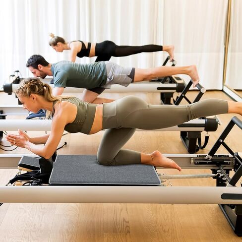 Pilates Towels Pilates Reformer Mat Towel, Portable Exercise Sweat Absorbing Pilates Mat, Pilates Reformer Mat Cover, Non-Slip Reformer Accessory for Yoga and Fitness Enthusiasts in Kuwait
