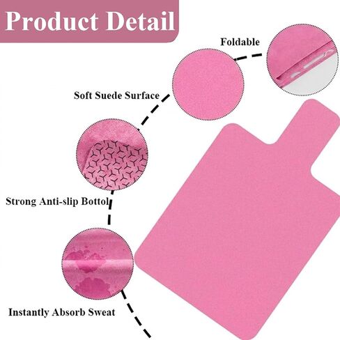 Non-Slip Pilates Reformer Mat Cover,0.8mm Thick Pilate Reformer Machine Cover Mat Towel,Pilates Mats for Reformer,Fleece Exercise Matfor Pilate Training Yoga 39" x 24" (Rose) in Kuwait