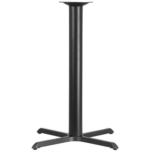 EMMA + OLIVER 33" x 33" Cast Iron Bar Table X-Base with 4" Dia. Column in Kuwait