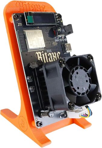 Bitaxe Bitcoin Lottery Miner 1.2TH/s - عامل تعدين مفتوح المصدر Antminer S21PRO مع شريحة BM1370، 15-19 وات، جهاز NerdMiner جاهز للواي فاي، جهاز تعدين بيتكوين منخفض الطاقة للمنزل، يتضمن 30 وات PSU (برتقالي) in Kuwait