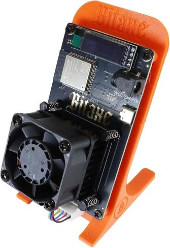 Bitaxe Bitcoin Lottery Miner 1.2TH/s - عامل تعدين مفتوح المصدر Antminer S21PRO مع شريحة BM1370، 15-19 وات، جهاز NerdMiner جاهز للواي فاي، جهاز تعدين بيتكوين منخفض الطاقة للمنزل، يتضمن 30 وات PSU (برتقالي) in Kuwait
