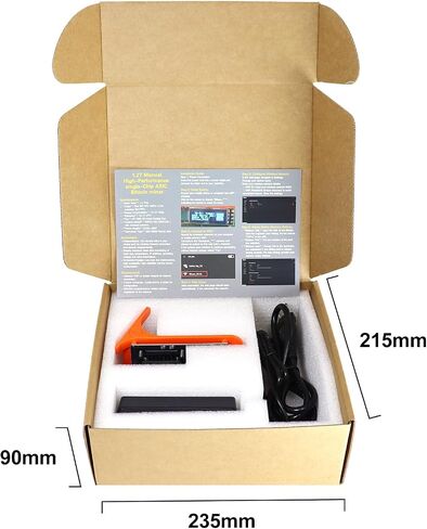 Bitaxe Bitcoin Lottery Miner 1.2TH/s - عامل تعدين مفتوح المصدر Antminer S21PRO مع شريحة BM1370، 15-19 وات، جهاز NerdMiner جاهز للواي فاي، جهاز تعدين بيتكوين منخفض الطاقة للمنزل، يتضمن 30 وات PSU (برتقالي) in Kuwait