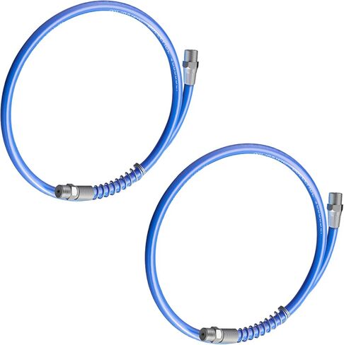 Pack of 2 Flexible Grease Hose High Pressures Resin Tube with Thread Fitting for Industrial Lubrication Systems Grease Flexible Hose with Coupling in Kuwait