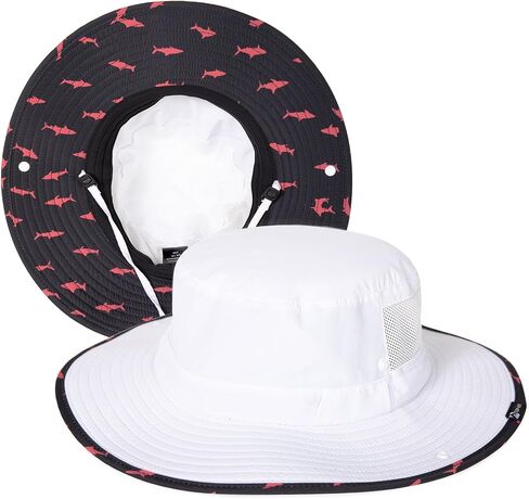 TOP-EX UVCoolix™ دلو قبعة للرجال التبريد قبعة الشمس UPF50 + واسعة حافة Sunhat Underbrim يطبع قبعات الصيد تنفس in Kuwait