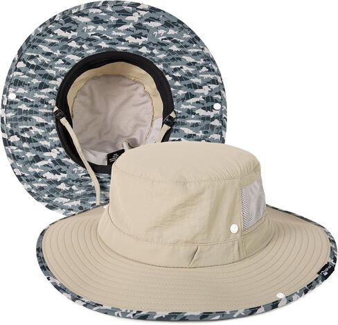 TOP-EX UVCoolix™ دلو قبعة للرجال التبريد قبعة الشمس UPF50 + واسعة حافة Sunhat Underbrim يطبع قبعات الصيد تنفس in Kuwait