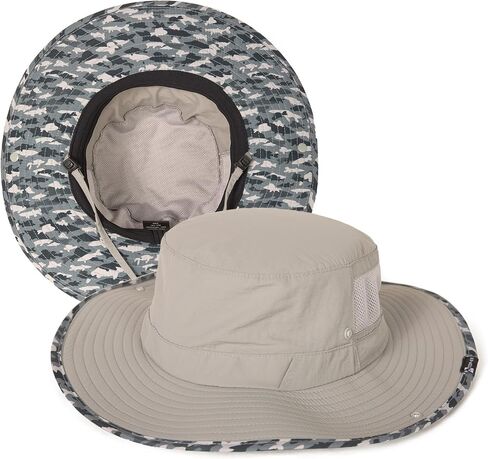 TOP-EX UVCoolix™ دلو قبعة للرجال التبريد قبعة الشمس UPF50 + واسعة حافة Sunhat Underbrim يطبع قبعات الصيد تنفس in Kuwait