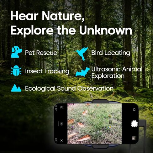 TD2 Geek Acoustic Imaging Camera,64 MEMS Digital Microphones,Acoustic Imager for Android Smartphones,Noise Detection,66°×52°FOV,2~50kHz Frequency Range in Saudi Arabia