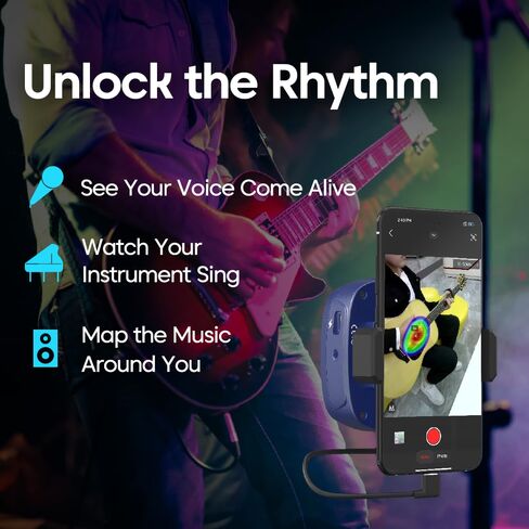 TD2 Geek Acoustic Imaging Camera,64 MEMS Digital Microphones,Acoustic Imager for Android Smartphones,Noise Detection,66°×52°FOV,2~50kHz Frequency Range in Saudi Arabia
