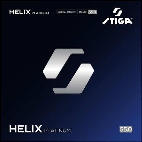 STIGA Helix Platinum 55، إسفنجة صلبة للغاية 2.2 مم، مطاط تنس الطاولة لأقصى سرعة ودوران | تمت الموافقة على المنافسة للاعبي النخبة الهجوميين in Kuwait
