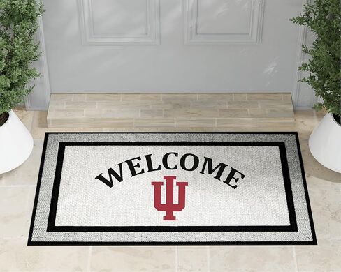 سجادة KH Sports Fan مقاس 18x30 باللون الرمادي Indiana Hoosiers Welcome Doormat NCAA in Kuwait