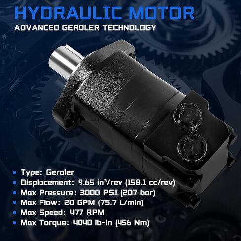 104-1025-006 1041025006 104-1025 for Eaton Char-Lynn 2000 Series Hydraulic Motor, SAE A 2-Bolt Mount, 1.25 Inch Keyed Shaft, Geroler Design, Replacement for Agricultural & Industrial Equipment in Kuwait
