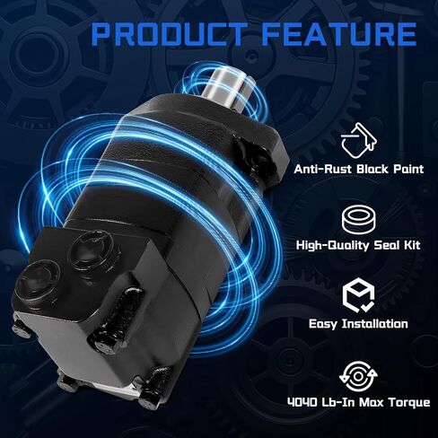 104-1025-006 1041025006 104-1025 for Eaton Char-Lynn 2000 Series Hydraulic Motor, SAE A 2-Bolt Mount, 1.25 Inch Keyed Shaft, Geroler Design, Replacement for Agricultural & Industrial Equipment in Kuwait