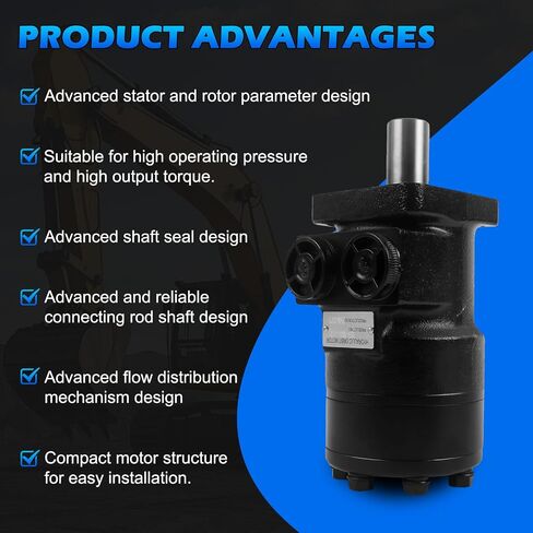 103-1004-012 | 103-1004 Hydraulic Motor | Direct Replacement for Eaton Char-Lynn S Series | Cast Iron High Torque | Displacement 160cc/r | Maximum Pressure 138BAR | 4-Hole Flange | in Kuwait