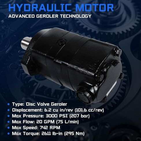 104-1062-006 1pc Hydraulic Motor Replacement for Eaton Char-Lynn 2000 Series, Gerotor Orbital Motor for Machinery & Industrial Equipment in Kuwait