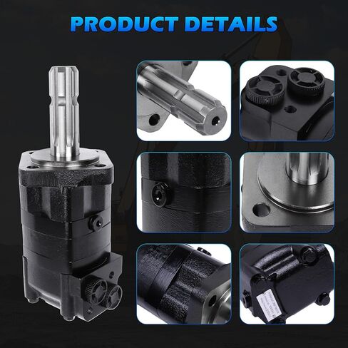 151F-0563 | محرك هيدروليكي OMS160-151F0563 | العمود 1 3/8 بوصة Z6 | استبدال مباشر لسلسلة Sauer Danfoss | عزم دوران عالي من الحديد الزهر | شفة ذات 4 فتحات | in Kuwait