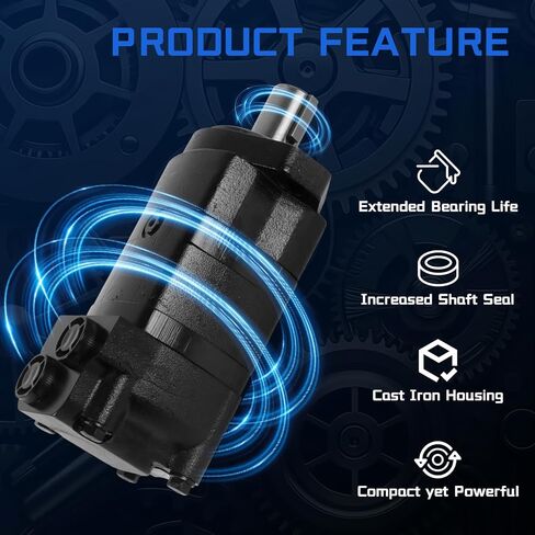 104-1027-006 Hydraulic Motor Replacement for Eaton Char-Lynn 2000 Series, 14.91 cu in/rev Displacement High Torque Low Speed Orbital Motor for Construction Agricultural Mining Equipment in Kuwait