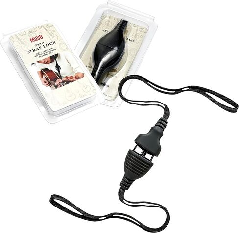 MUSO Guitar Strap Lock/Strap Button Black Acoustic Guitar Quick - Release Lock - Guitar Strap Lock,quick detach mechanism (Lock Only) in Kuwait